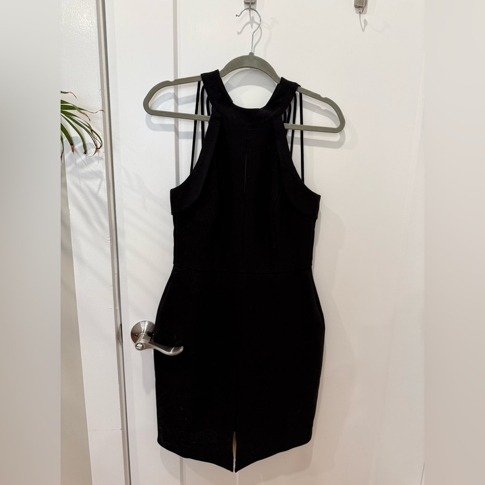 Adelyn Rae Black Backless Dress